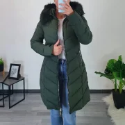PLAŠČ P22-6662 OLIV - slika 4