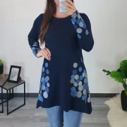 TUNIKA GLENDA TEMNO MODRA - slika 3