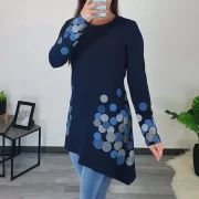 TUNIKA GLENDA TEMNO MODRA - slika 2