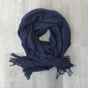 ENOBARVEN ŠAL SC-59301 TEMNO MODRA
