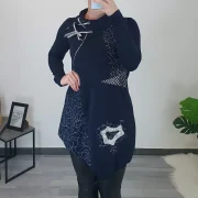 TUNIKA HOLLY TEMNO MODRA - slika 2