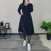 OBLEKA REJA TEMNO MODRA - slika 2