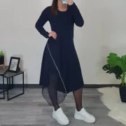 OBLEKA REJA TEMNO MODRA