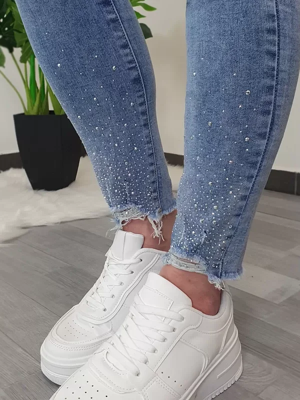 JEANS HLAČE DF8009