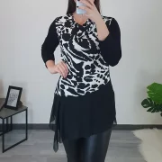 TUNIKA NAJA ČRNO-BELA - slika 2