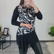 TUNIKA NAJA ČRNO-BELA