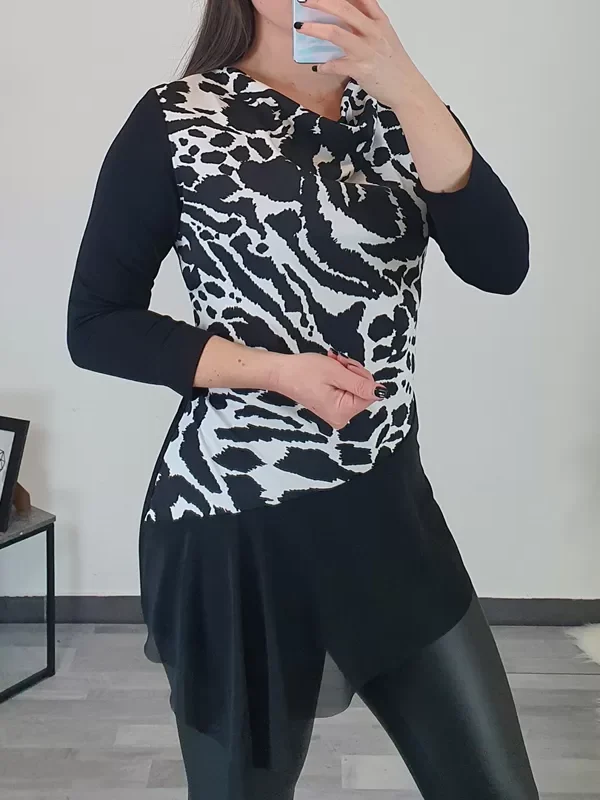 TUNIKA NAJA ČRNO-BELA