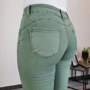 PUSH UP HLAČE M5780 OLIV - slika 3