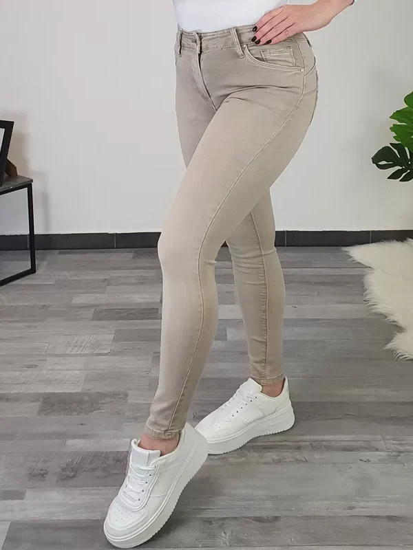 PUSH UP HLAČE M5780 BEŽ