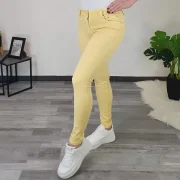 PUSH UP HLAČE M5780 RUMENA - slika 2