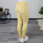 PUSH UP HLAČE M5780 RUMENA