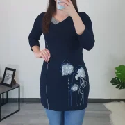 TUNIKA VOLTA TEMNO MODRA - slika 2