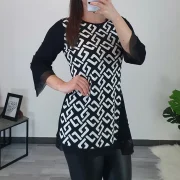 TUNIKA MEI ČRNO-BELA - slika 2
