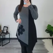 TUNIKA LIZA SIVO-ČRNA - slika 3