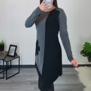 TUNIKA LIZA SIVO-ČRNA - slika 2