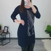 TUNIKA ELEN TEMNO MODRA - slika 3