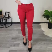 ELEGANTNE 7/8 HLAČE ML3332 RDEČE - slika 5