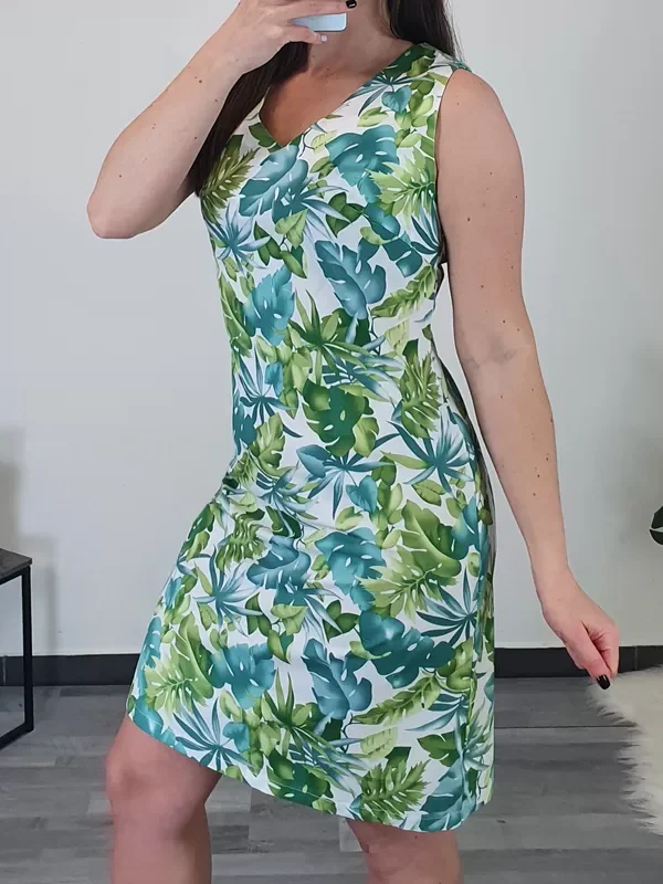 OBLEKA M113780 ZELENA