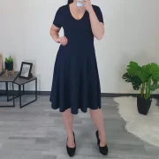 OBLEKA MAVRICA TEMNO MODRA