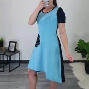 OBLEKA ANICA MODRA - slika 3