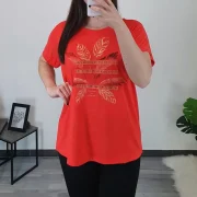 MAJICA 149589 RDEČA - BIG SIZE - slika 2