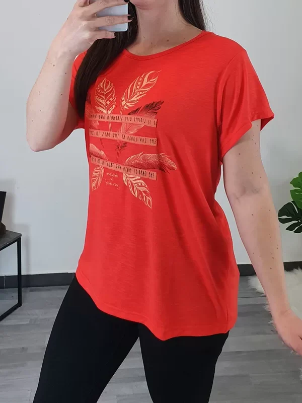 MAJICA 149589 RDEČA - BIG SIZE