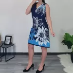OBLEKA J172286 MODRA