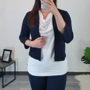 JAKNA TEA TEMNO MODRA