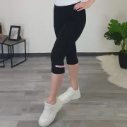 ŠPORTNE HLAČE TIKA 3/4 ČRNE