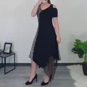 OBLEKA GLORIA ČRNA - slika 2