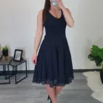 OBLEKA KIMA TEMNO MODRA