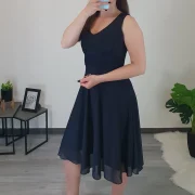 OBLEKA KIMA TEMNO MODRA - slika 4