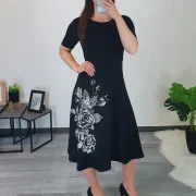 OBLEKA MELISA ČRNA - slika 2