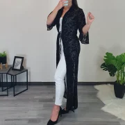 PLAŠČ JASMINE ČRN - slika 2