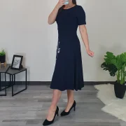 OBLEKA MELISA TEMNO MODRA - slika 3
