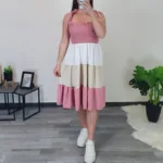 OBLEKA 90211 ROZA