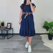 OBLEKA 1611 TEMNO MODRA - slika 2