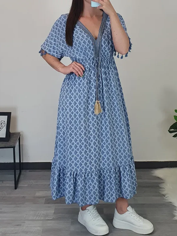 OBLEKA 3360 MODRA