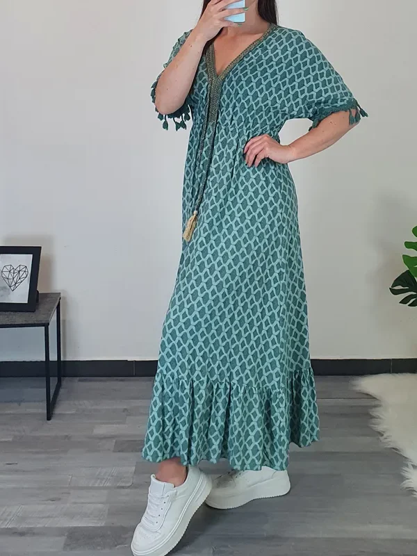 OBLEKA 3360 ZELENA