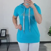 MAJICA OLJA TURKIZ - slika 2