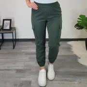 HLAČE 5708 OLIV - slika 3