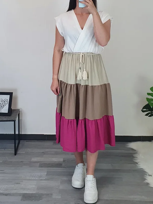 OBLEKA 9369 ROZA
