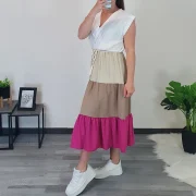 OBLEKA 9369 ROZA - slika 2