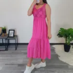 OBLEKA 7691 ROZA