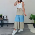 OBLEKA 90209 MODRA