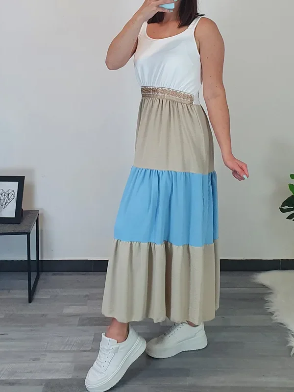 OBLEKA 90209 MODRA