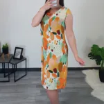 OBLEKA 221362 ORANŽNA