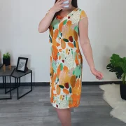 OBLEKA 221362 ORANŽNA