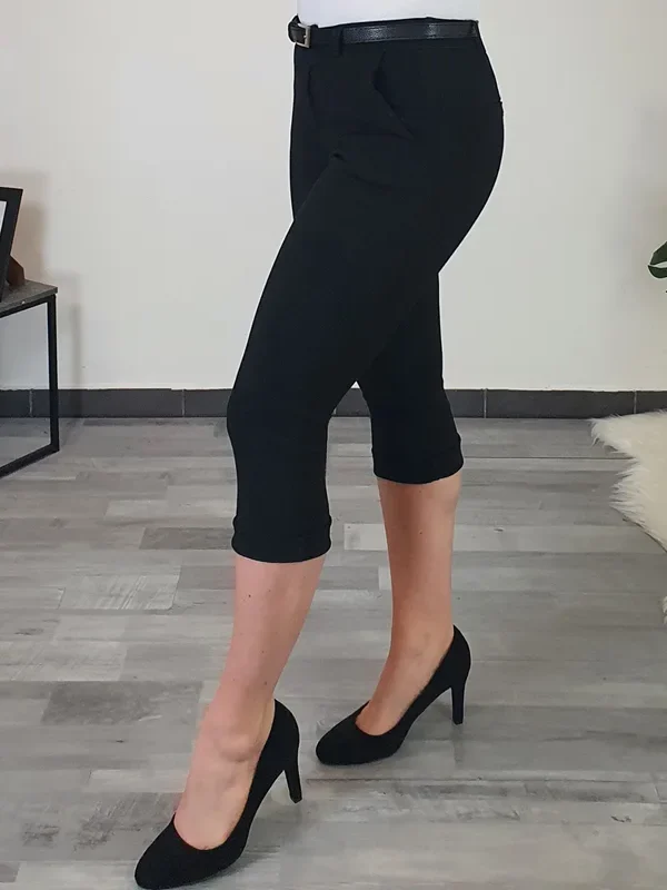 3/4 HLAČE 2918 ČRNE