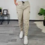 HLAČE DENISA Z ŽEPI 10691 BEŽ